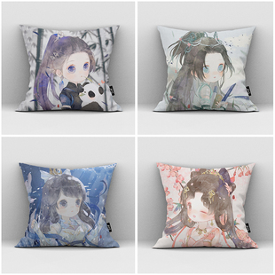 剑网3周边同人授权萝莉剑三抱枕周边靠枕靠垫秀萝Q盾萝送情缘礼物