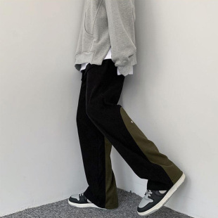 设计感小众男裤子2025新款今年流行爆款黑色超火的夏日松弛感穿搭