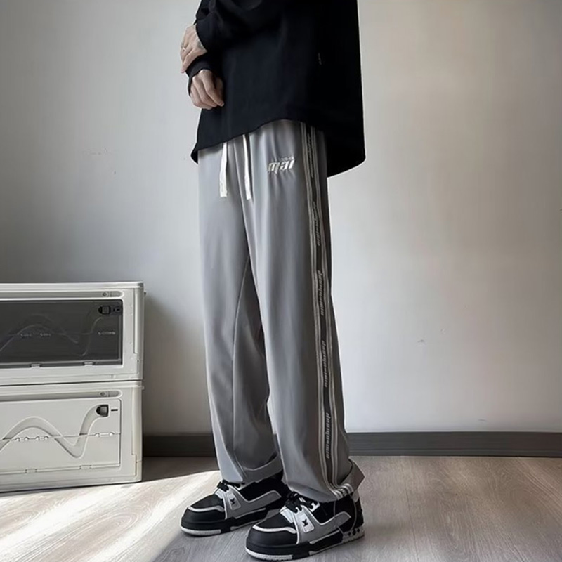 韩版独特超好看裤子男款夏日松弛薄款宽松bf慵懒风2025新款休闲裤