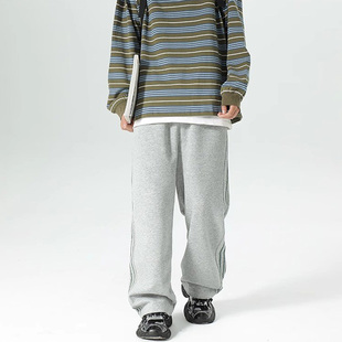 青少年裤子男初中生2025新款潮牌痞帅炸街显瘦高级感今年流行爆款