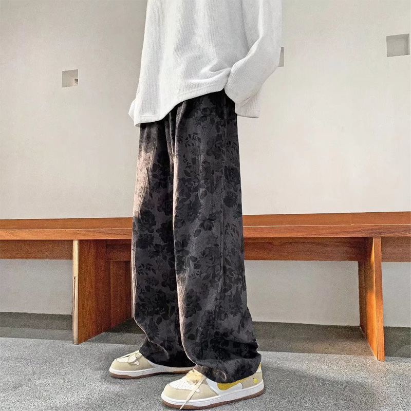 设计感小众休闲裤男宽松型慵懒风2025新款今年流行爆款青少年裤子