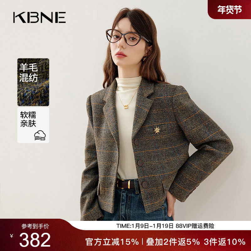KBNE休闲西装外套女气质西服2025新款小个子通勤上衣春秋冬外衣