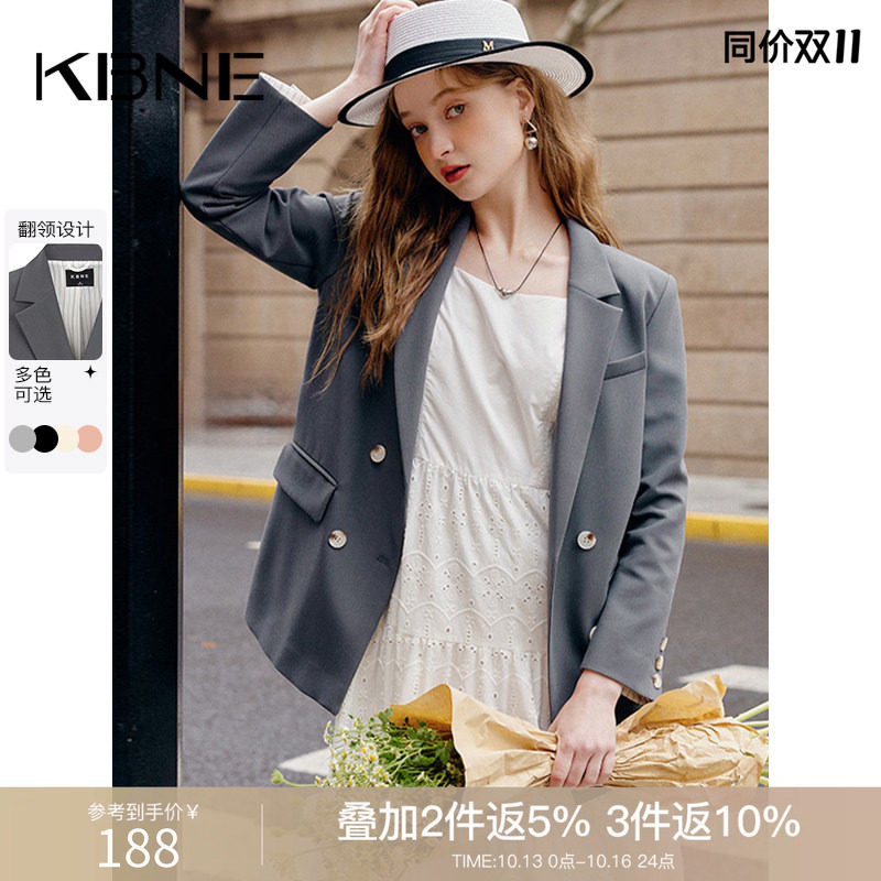 KBNE西装外套女小个子休闲职业装上衣2026秋季新款超好看小西服