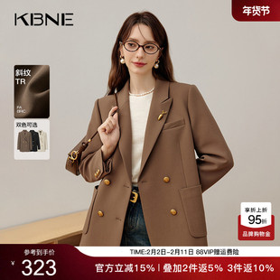 KBNE2026新款休闲职场通勤正装黑色时尚洋气时髦西装外套女春秋