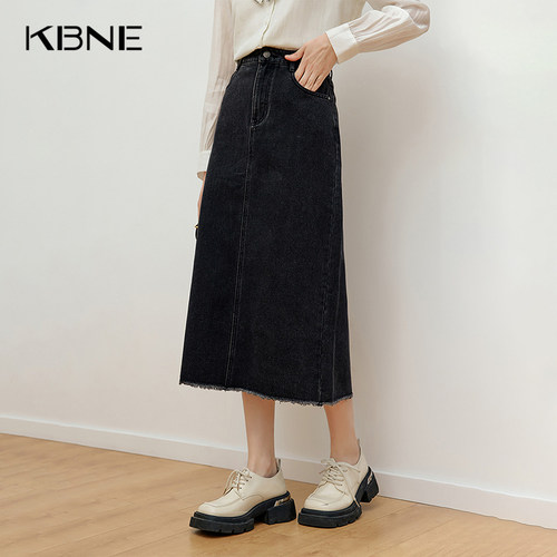 【大粒儿粉丝专享】【商场同款】牛仔半身裙女KQZ66310101