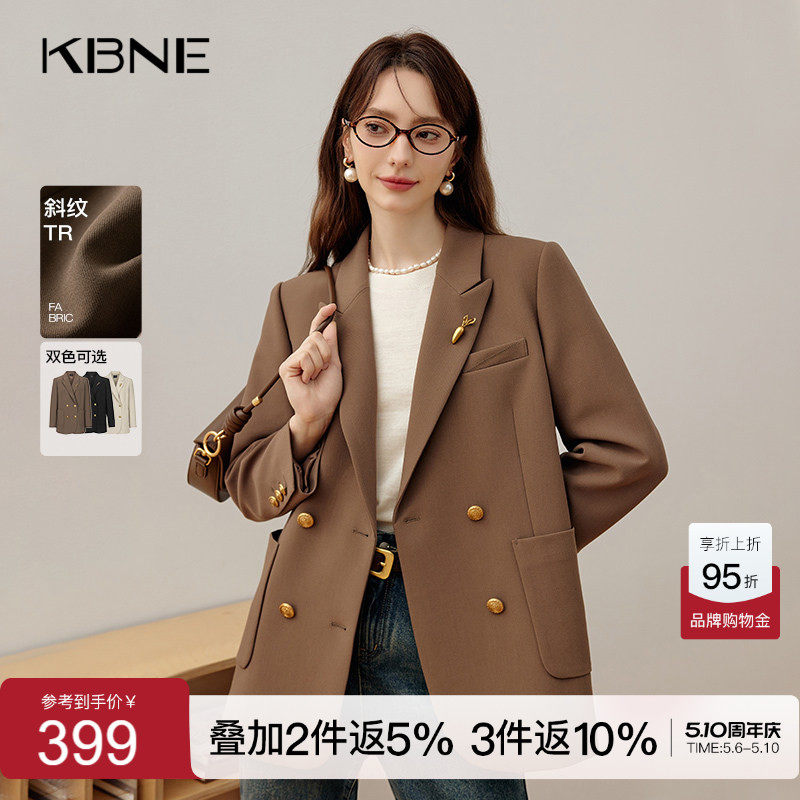 KBNE2026新款休闲职场通勤正装黑色时尚洋气时髦西装外套女春秋