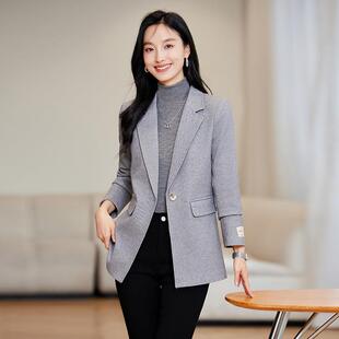 子小个西QY 粉色西装 气质女修身 高级感休闲秋冬款 888 外套士新正装