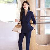 服场套装 新职灰西装 长袖 西款 外套女AL682488春色秋气质时尚 职业装