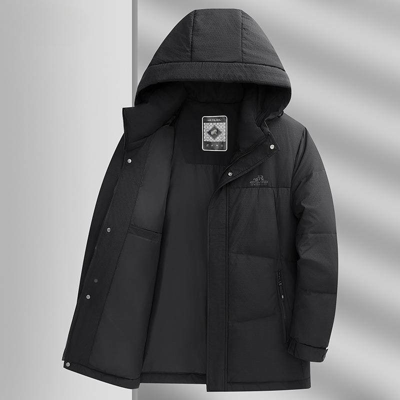 中年男士84422104绒服短款加冬季新款爸冬爸连帽羽厚装白鸭绒保暖,运动服/休闲服装,运动羽绒服,淘宝优惠券,粉丝福利购,淘宝优惠卷