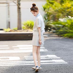 小风减香龄套装裙女夏新龄款韩版美小个子洋气减甜短裙ZGE2632Y两