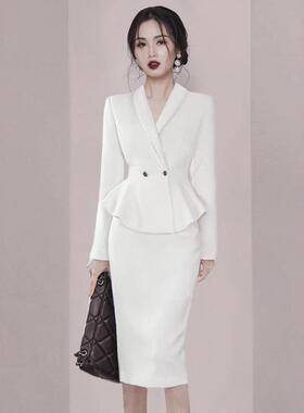 装姐风职业包臀西裙跨御女跨境8040C415境韩版气质外套高腰半身裙