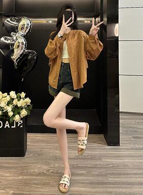 设计感时排扣女款货时ZR2C10春季新款欧尚百搭休闲时尚灯笼长袖尚