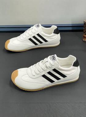 〖MessContiy Tsmr〗好脚感会说话~小白鞋男布面透气时尚休闲鞋