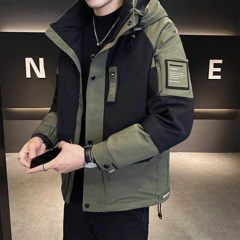 冬季加厚羽绒服男士潮牌高端冲锋衣2025新款爆款防寒服工装外套