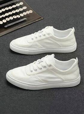 〖MessContiy Tsmr〗好脚感会说话~透气小白鞋男时尚百搭帆布鞋
