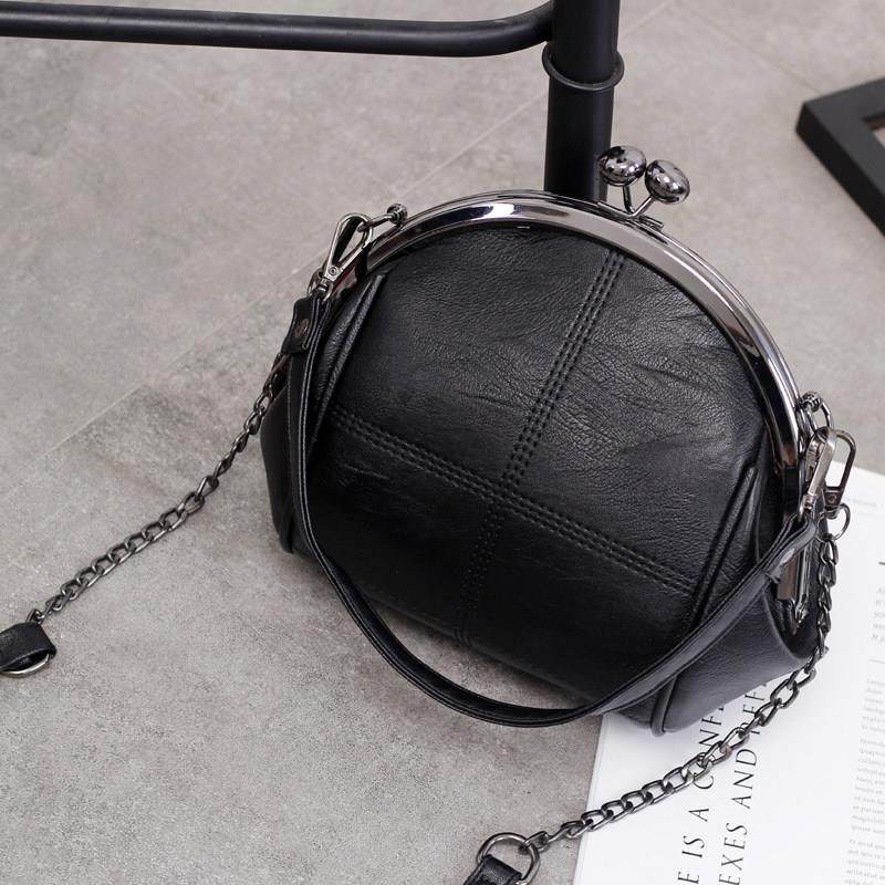 法国链条包包女2025新款时尚百搭女包黑色单肩斜挎包贝壳包小包潮