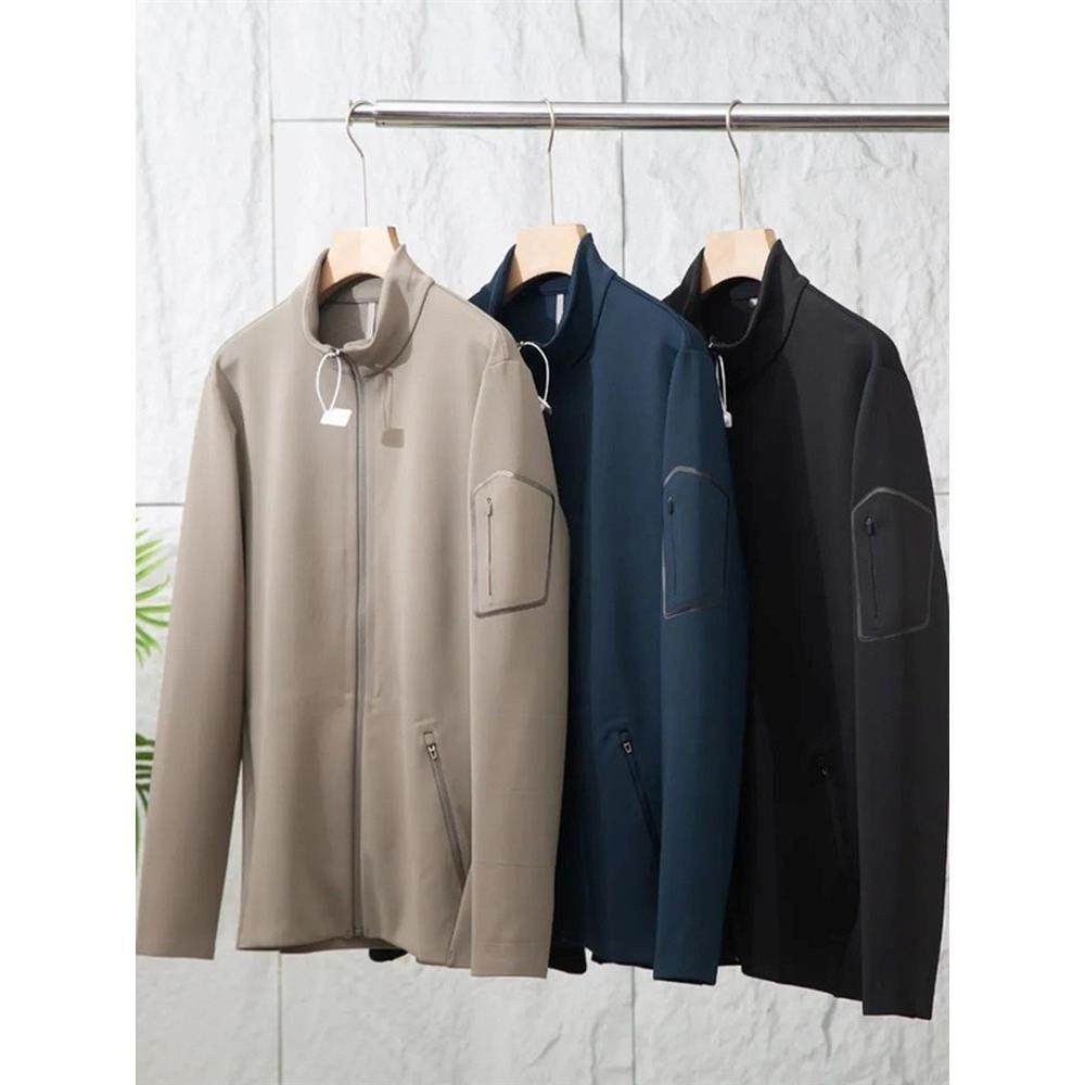 严选高端轻户外运动休闲秋冬季外套男士防风透气吸湿排汗夹克外套