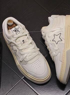 Trendsetters！时尚百搭丨潮流低帮板鞋系带韩版日常圆头休闲鞋