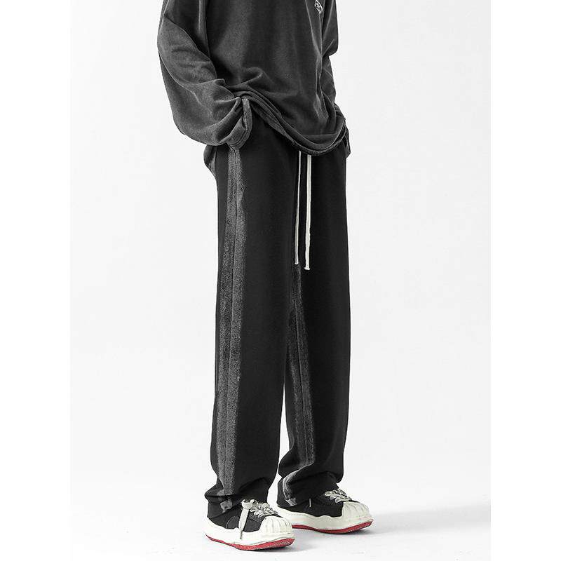 it neith BIAS潮牌休闲运动裤男秋季重磅大码卫裤垂感美式直筒裤