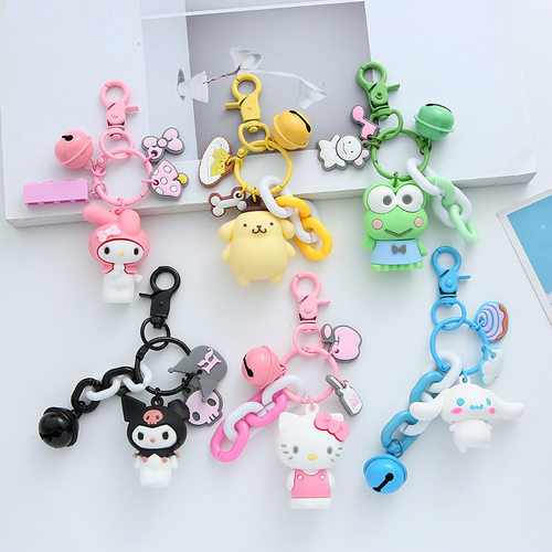 Kawaii Sanrio Keychain Cinnamoroll Cartoon Doll Cute Bags