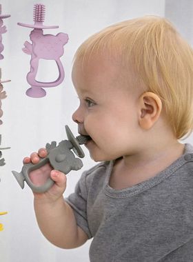 Animal Koala Safe Toddle Teether Chew Toy Teething Ring Infa