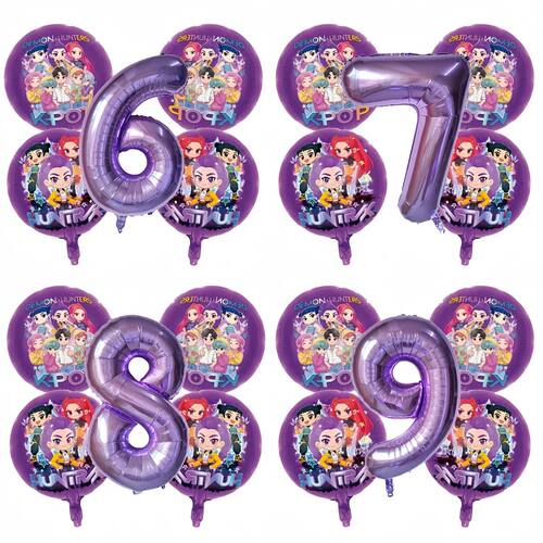 Purple Laser Mylar Foil Balloons, Party Supplies Atmosphere