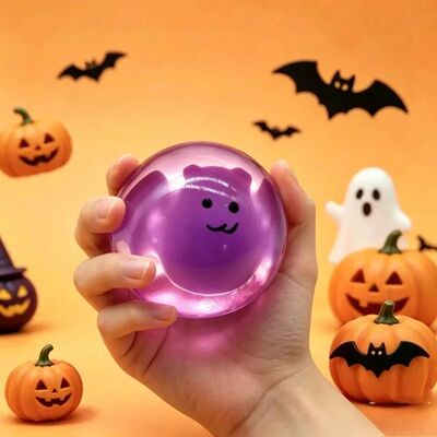 //Maltose Stress Ball Halloween with Bat, Pumpkin, Ghost Squ