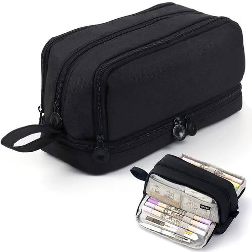 Macaron Color Large Capacity Pencil Case Multi Layer Compart