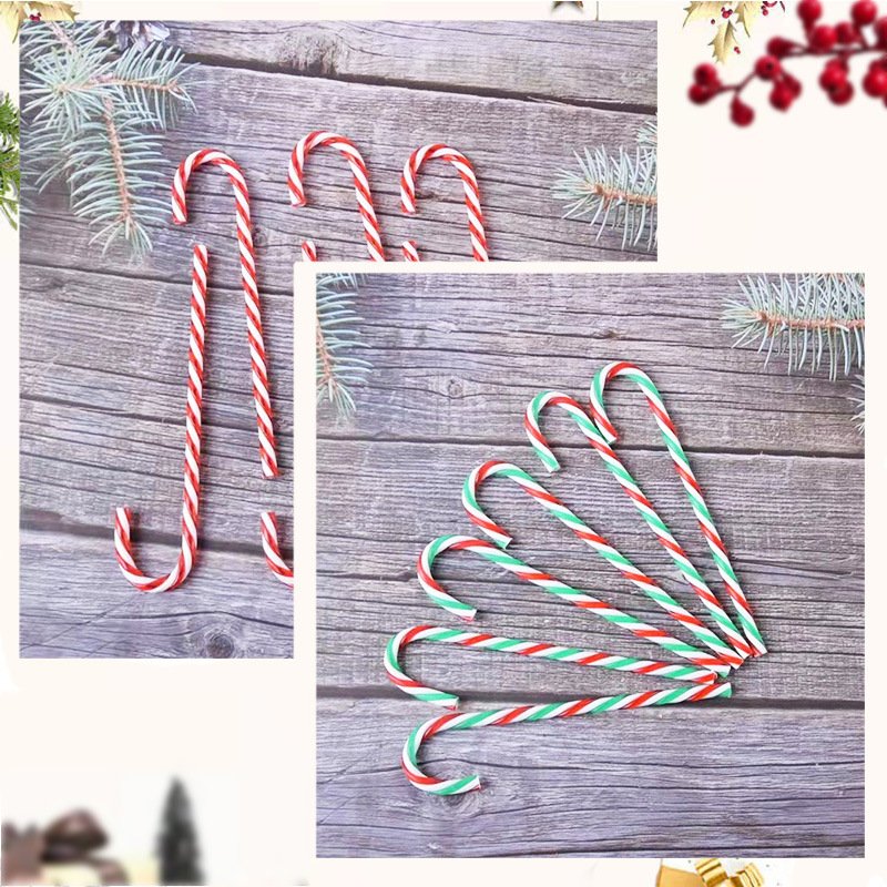 Christmas Decoration Acrylic Crutch Acrylic Color Candy Smal