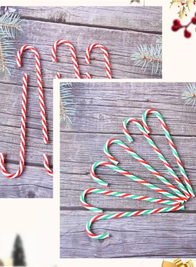 Christmas Decoration Acrylic Crutch Acrylic Color Candy Smal