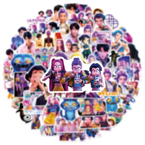 60PCS Movie KPop Demon Hunters Stickers Derpy Tiger Graffiti - 封面