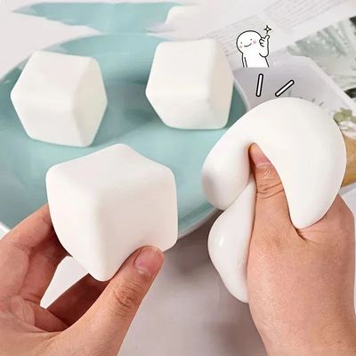 Cute Tofu Stress Balls  Sensory Toys Stress  Relief Fidget T