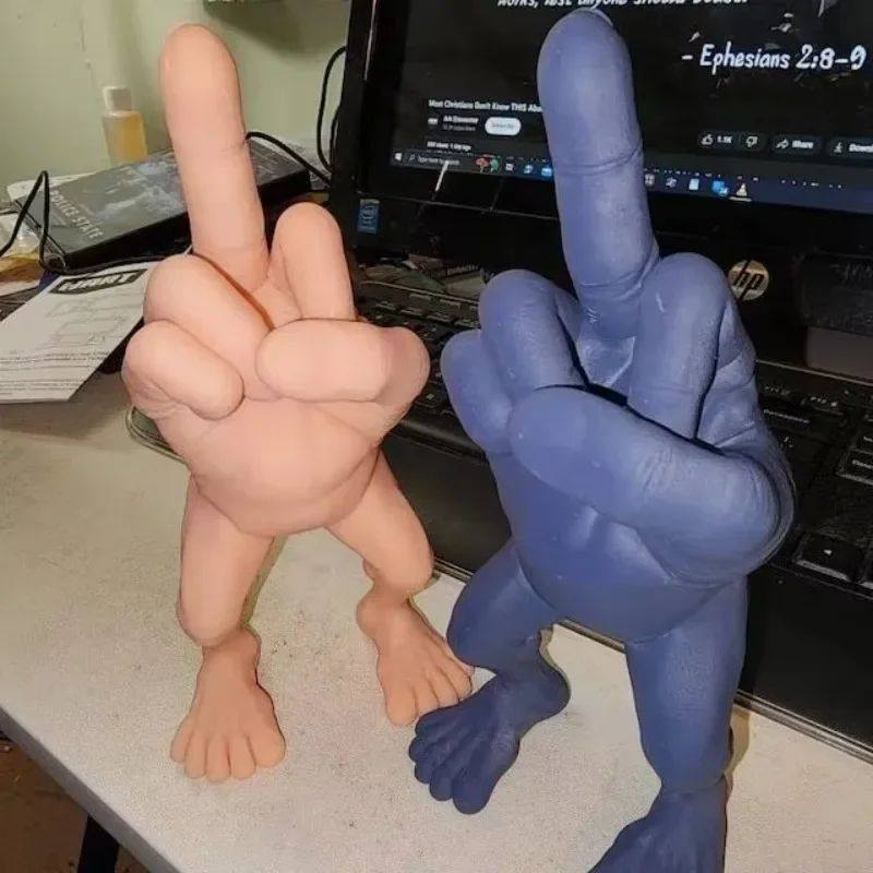 Middle Finger Desktop Decorations 3d Printed Middle Finger F