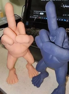 Middle Finger Desktop Decorations 3d Printed Middle Finger F