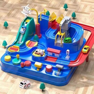 Racing Rail Car Set  Space  Animal Adventure Train Track wit
