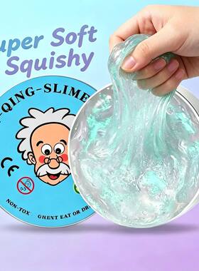 Best Seller Old Man Crystal Slime Stress Relief Toy Transpar