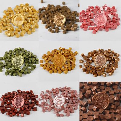 100 Pcs Wax Print Beads Retro Wax Seal for Stamps Sealing Ma