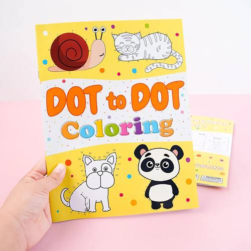 Children's Connect the Dots Animals Coloring Book: Fun Learn