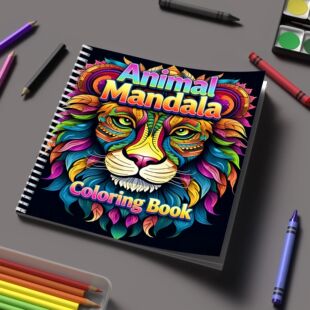 Coloring Book Animal-Mandala for Adult Colouring Book, Birth