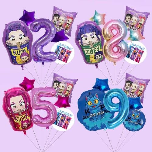 Girls Boys Digit 1-10 Balloons New Cute Rumis Birthday Decor