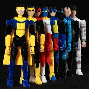 3D Printed Invincible Toys Action Figures Anime Model Lucky