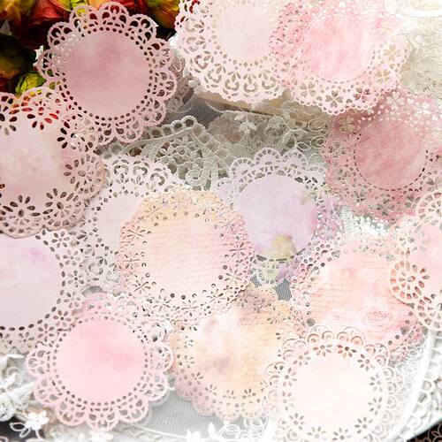 20 pcs/lot lace material paper Decorative Scrapbooking Diary