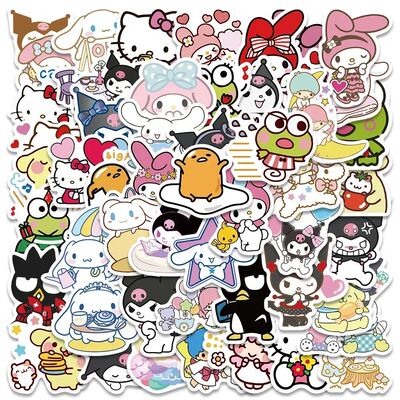 Cute Cinnamoroll Kuromi Stickers Kawaii Hello Kitty Decals F