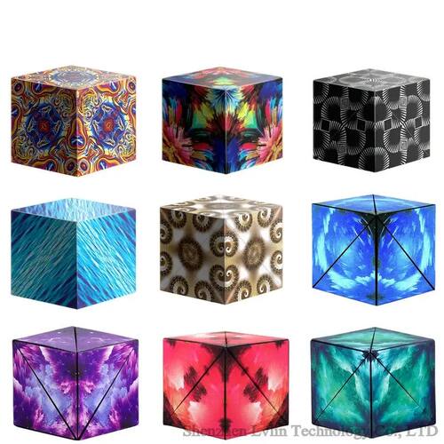 Variety Geometric Changeable Magnetic Magic Cube Anti Stress