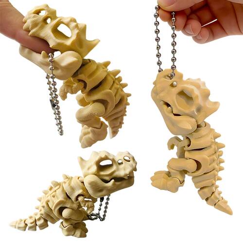 3D Printed Rotatable Joints Tyrannosaurus Rex Skeleton Actio