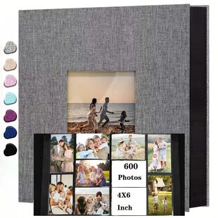 Linen large Photo Album Scrapbook 200/300/600 Pockets for 4x