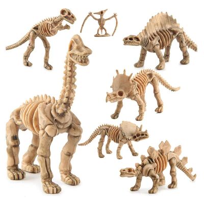 Jurassic Dinosaur Model Toy 2 Inches Dinosaur Skeleton Tyran