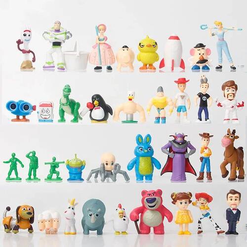 Toy Story 4 Woody Buzz Lighty Forky Rex Action Figures Colle