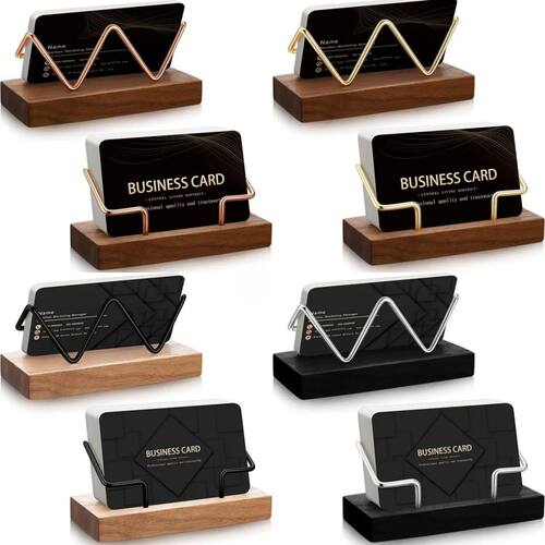 High-quality Wood Business Card Holder Desk Organizer Wooden