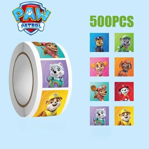 New 450PCS Paw Patrol Children's Cartoon Stickers Cute Kids